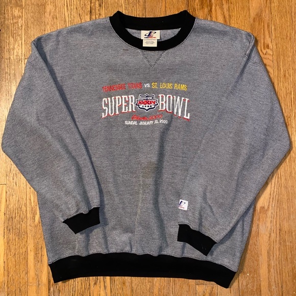 Logo Athletic Shirts | Vintage Logoathletic Super Bowl Sweatshirt | Poshmark